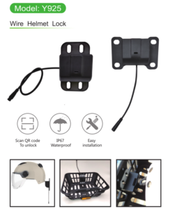 wired helmet lock