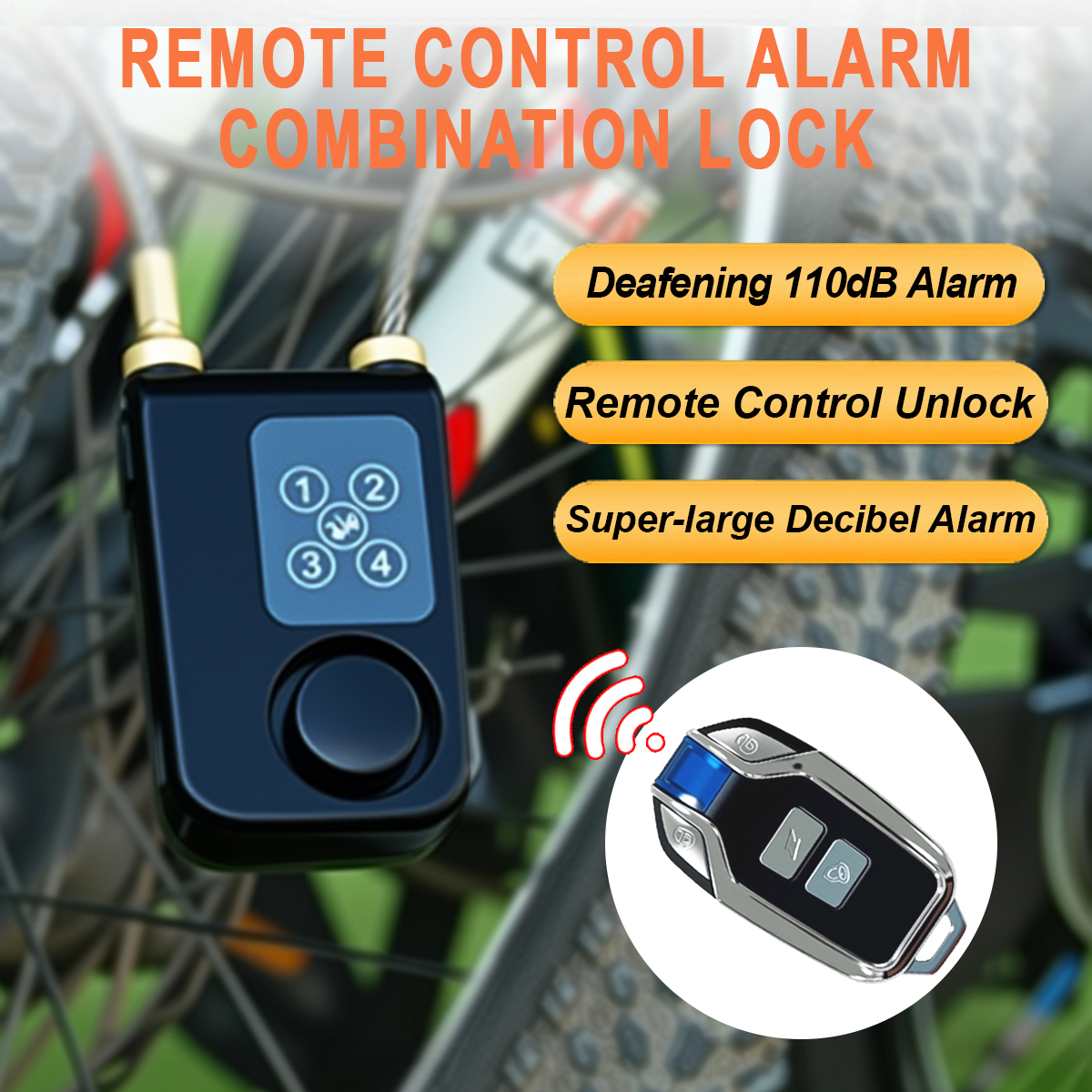 remote control alarm lock